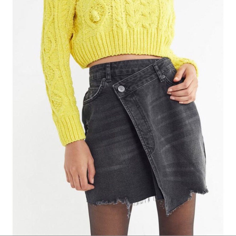 BDG Denim Wrap Skirt